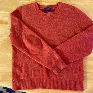 Pendleton Elbow Patch Crew Neck Sweater
